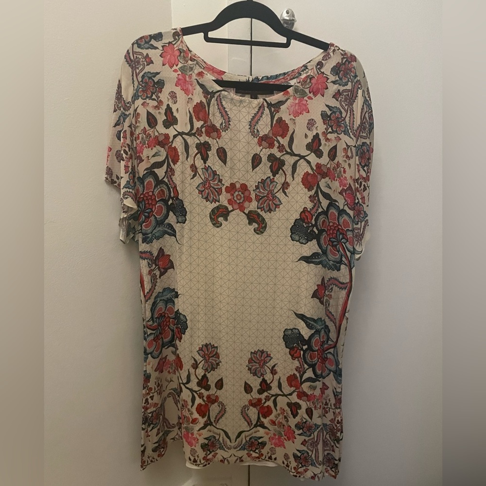 Kavita bharita silk tunic floral dress
